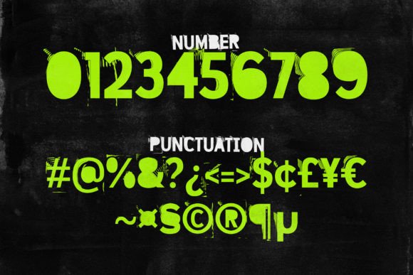 Krawood Font PNG with transparent background - Preview 3