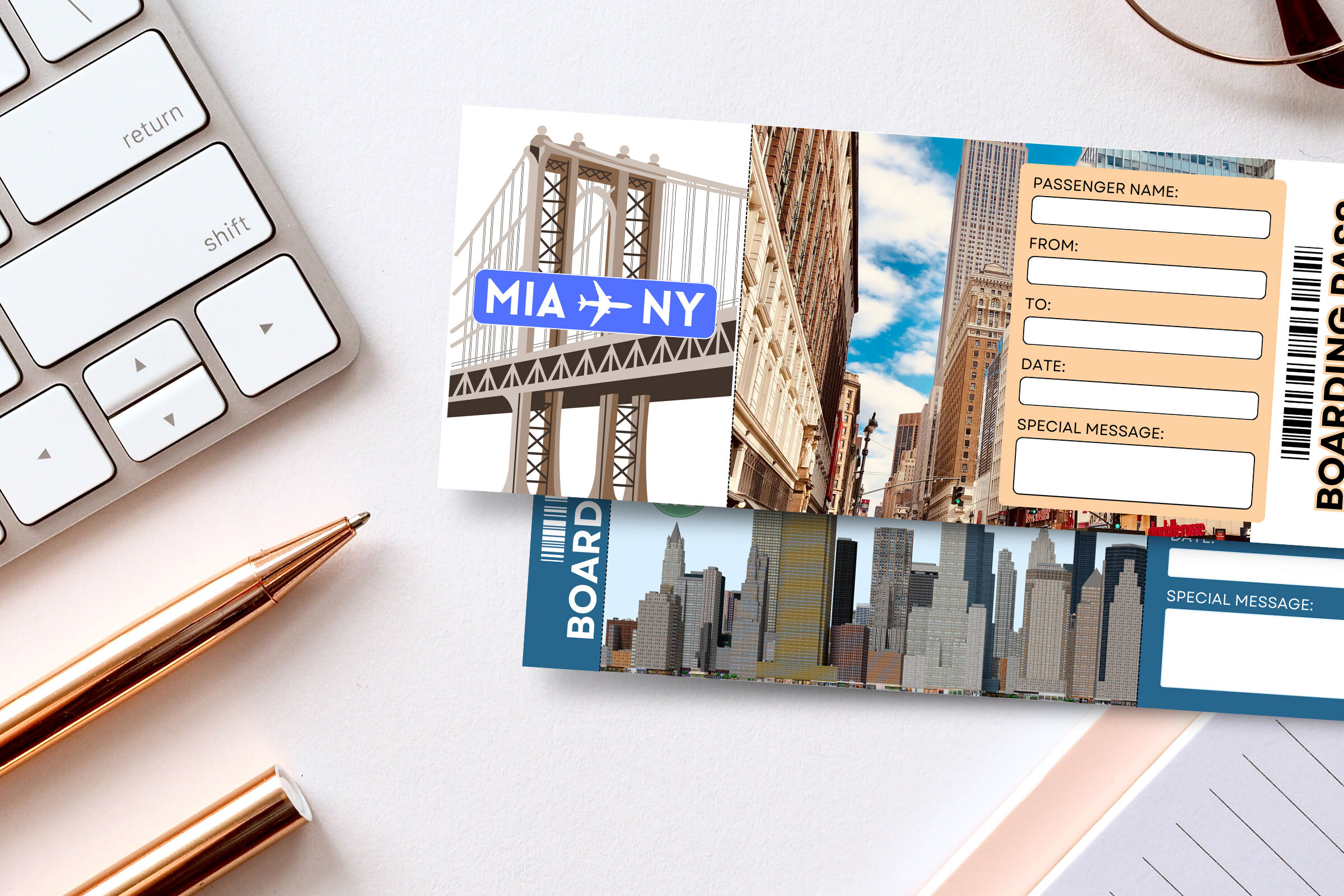 Printable New York Surprise Trip Gift