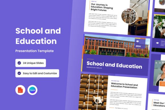 Preview of School and Education Presentation Templa education presentation template