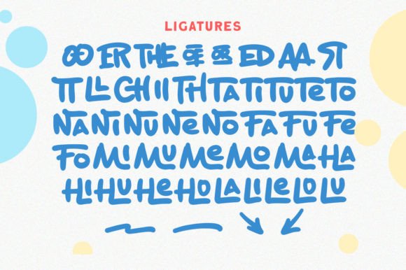 Scribble Wonders Font PNG with transparent background - Preview 6