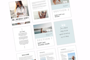 Self - Care Planner PLR Canva Template Graphic by melina wester ...