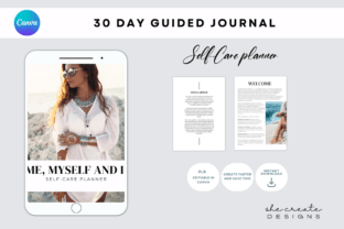 Self - Care Planner PLR Canva Template Graphic by melina wester ...