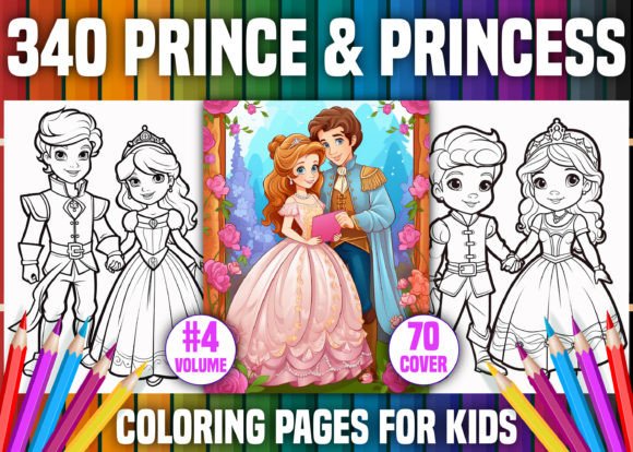 340 Prince and Princess Coloring Pages