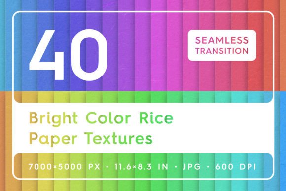 40 Bright Color Rice Paper Textures Graphic by Textures and Backgrounds ...