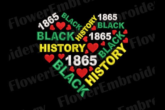 Black History Machine Embroidery