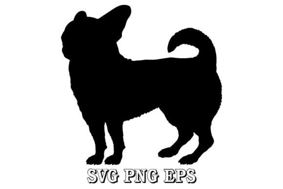Chihuahua dog silhouette SVG sharp detailed cut file for Cricut premium apparel