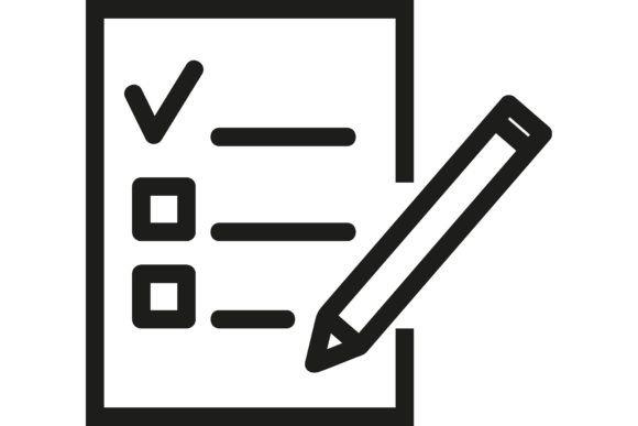 Exam Line Icon. Quiz, Assessment, Test.
