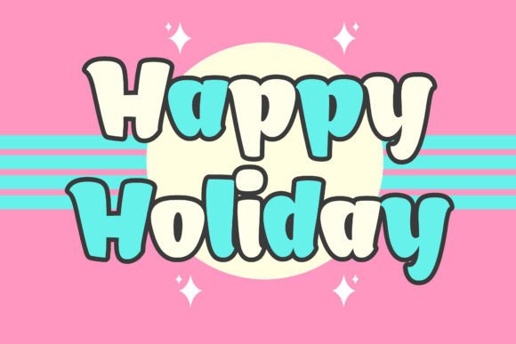 Lovely Santa Font PNG with transparent background - Preview 1