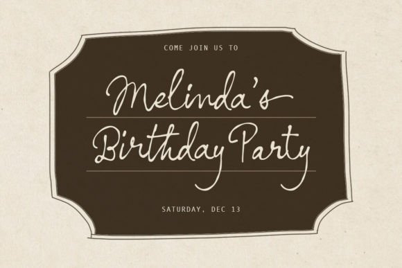 Nostalgic Words Font PNG with transparent background - Preview 2