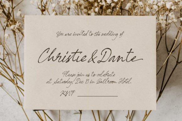 Nostalgic Words Font PNG with transparent background - Preview 3