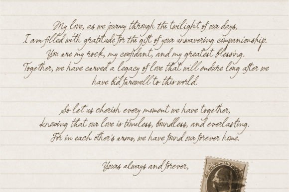Nostalgic Words Font PNG with transparent background - Preview 6