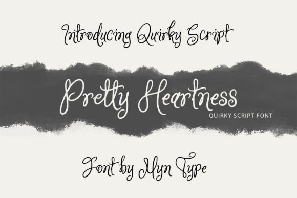 Pretty Heartness Font PNG with transparent background - Preview 1
