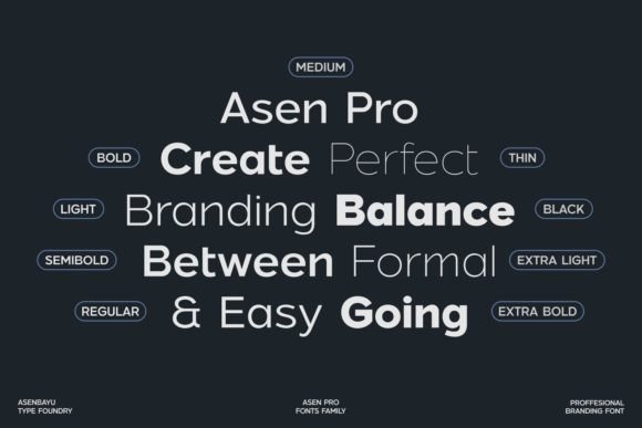 Asen Pro Font - Preview 2
