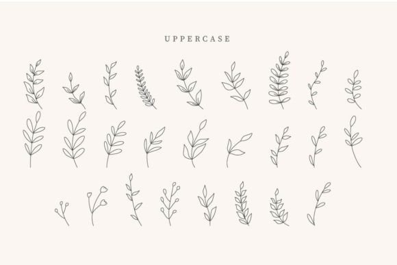 Boho Leaves Font - Preview 1