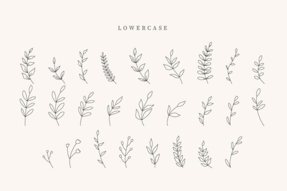Boho Leaves Font - Preview 2