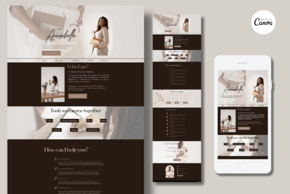 Canva Website for Virtual Assistant