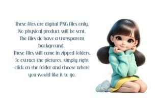 Cute Little Girl Clipart Bundle Graphic by TangledUpWithInk · Creative ...