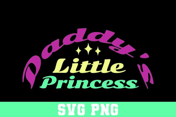 Daddy's Little Princess Retro 70s Design