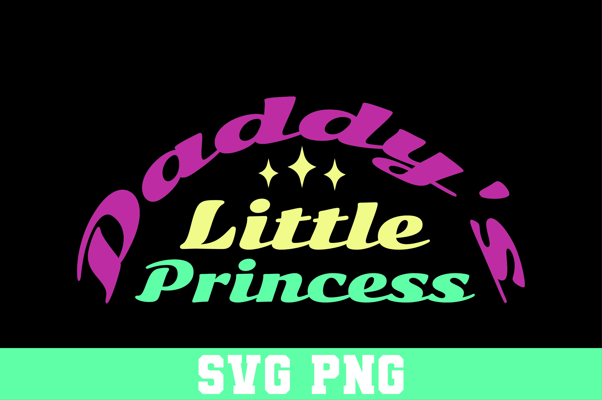 Daddy's Little Princess Retro 70s Design