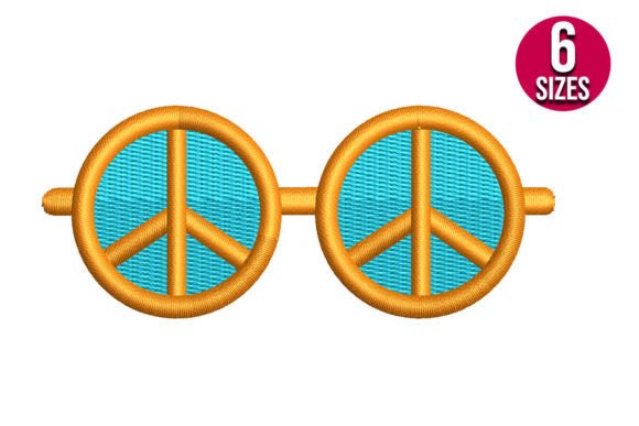 Retro Sunglass with Peace Sign