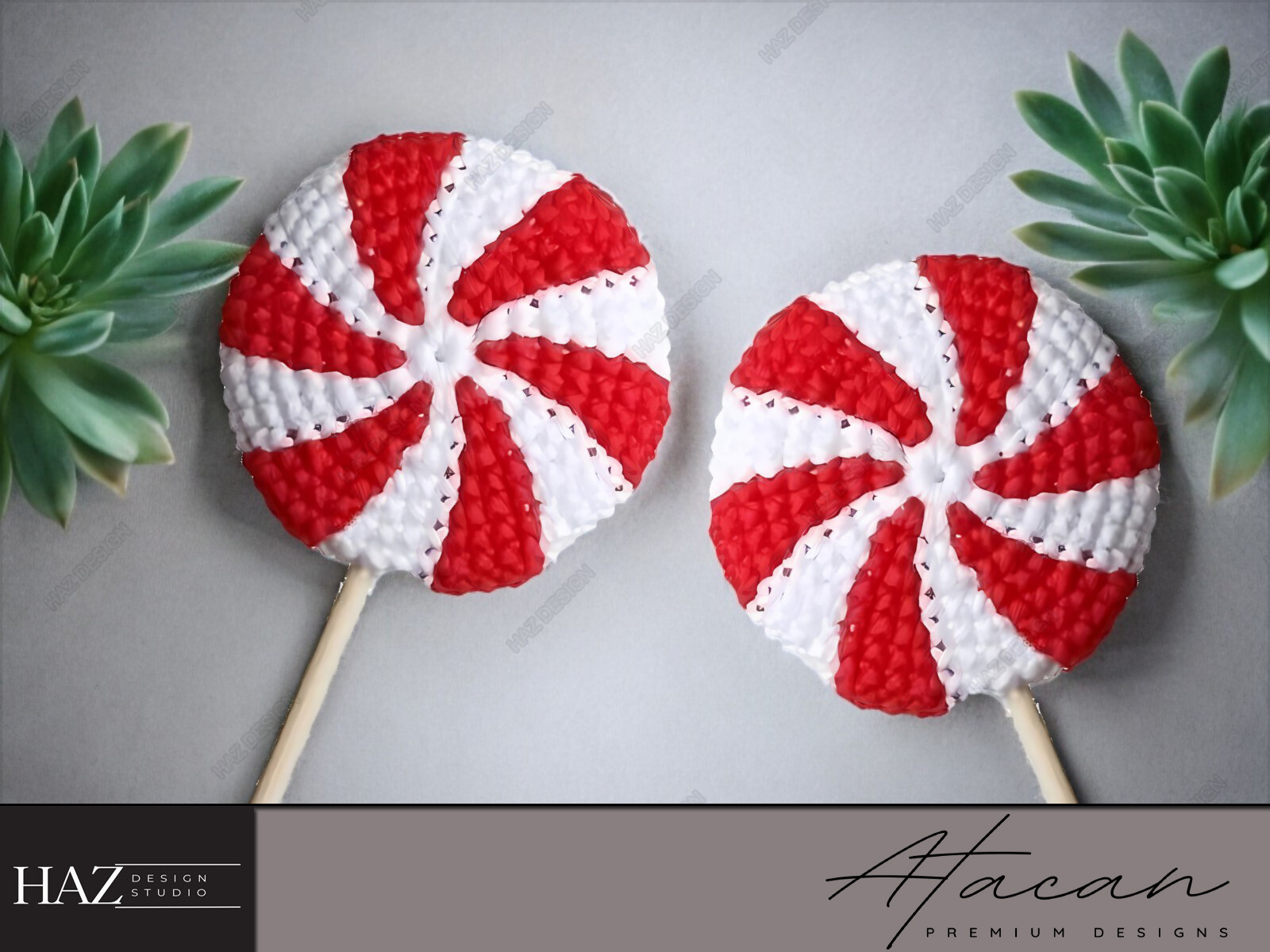 Sweet Candy Ornament PDF Crochet Pattern