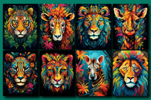 200 Wild Animal Coloring Pages for Adult Graphic by Printable Crafts ...