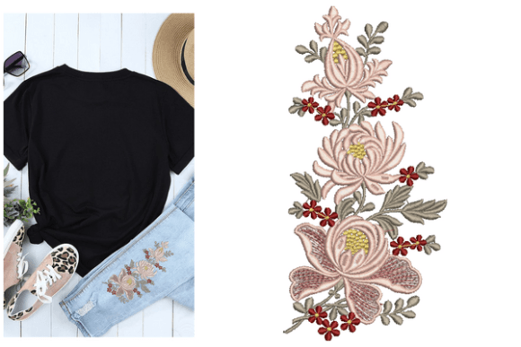 Flowers Border Embroidery Designs