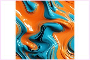 Liquid Paint Flow Seamless Pattern Graphic by Forhadx5 · Creative Fabrica