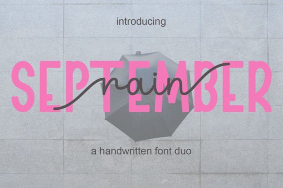 September Rain Script & Handwritten Font By cavalera creative