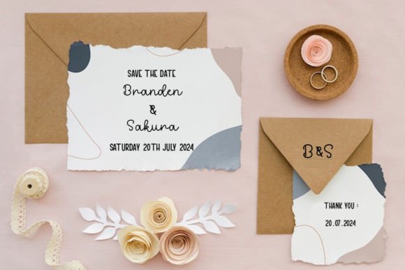 September Rain Font PNG with transparent background - Preview 1