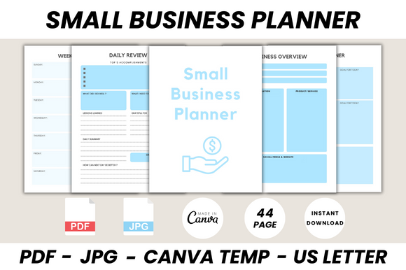 Small Business Planner Canva Template