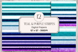 Soft Stripes Digital Paper Pack Graphic by Rivermill Embroidery ...