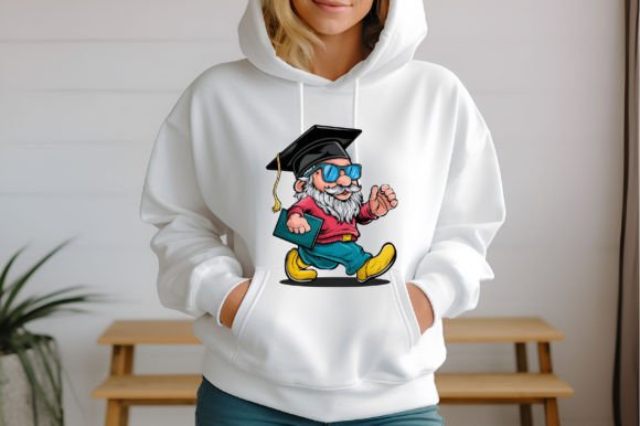 Gnome Graduation Clipart PNG Design