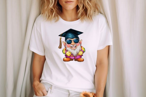 Gnome Graduation Clipart PNG Design
