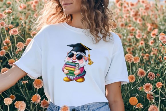 Gnome Graduation Clipart Sublimation