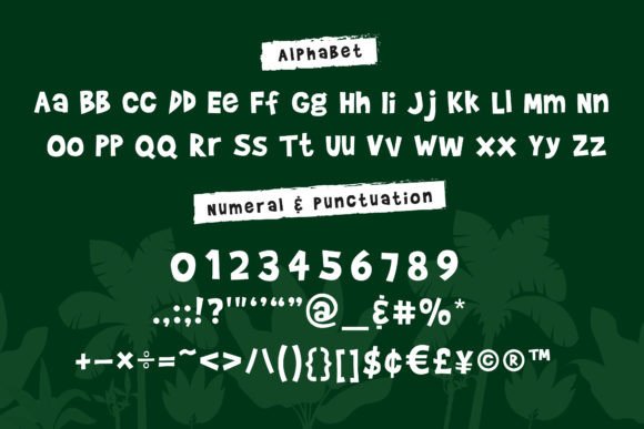 Jungle King Font PNG with transparent background - Preview 5