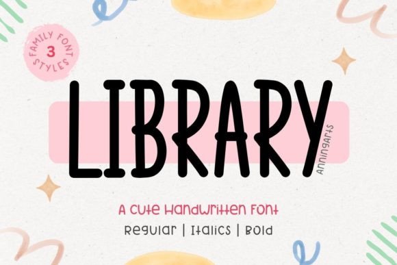 Library Font by AnningArts · Creative Fabrica