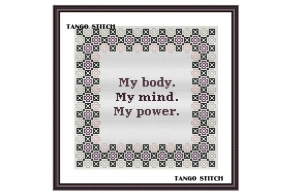 My Power Motivational Feminist Quote Art