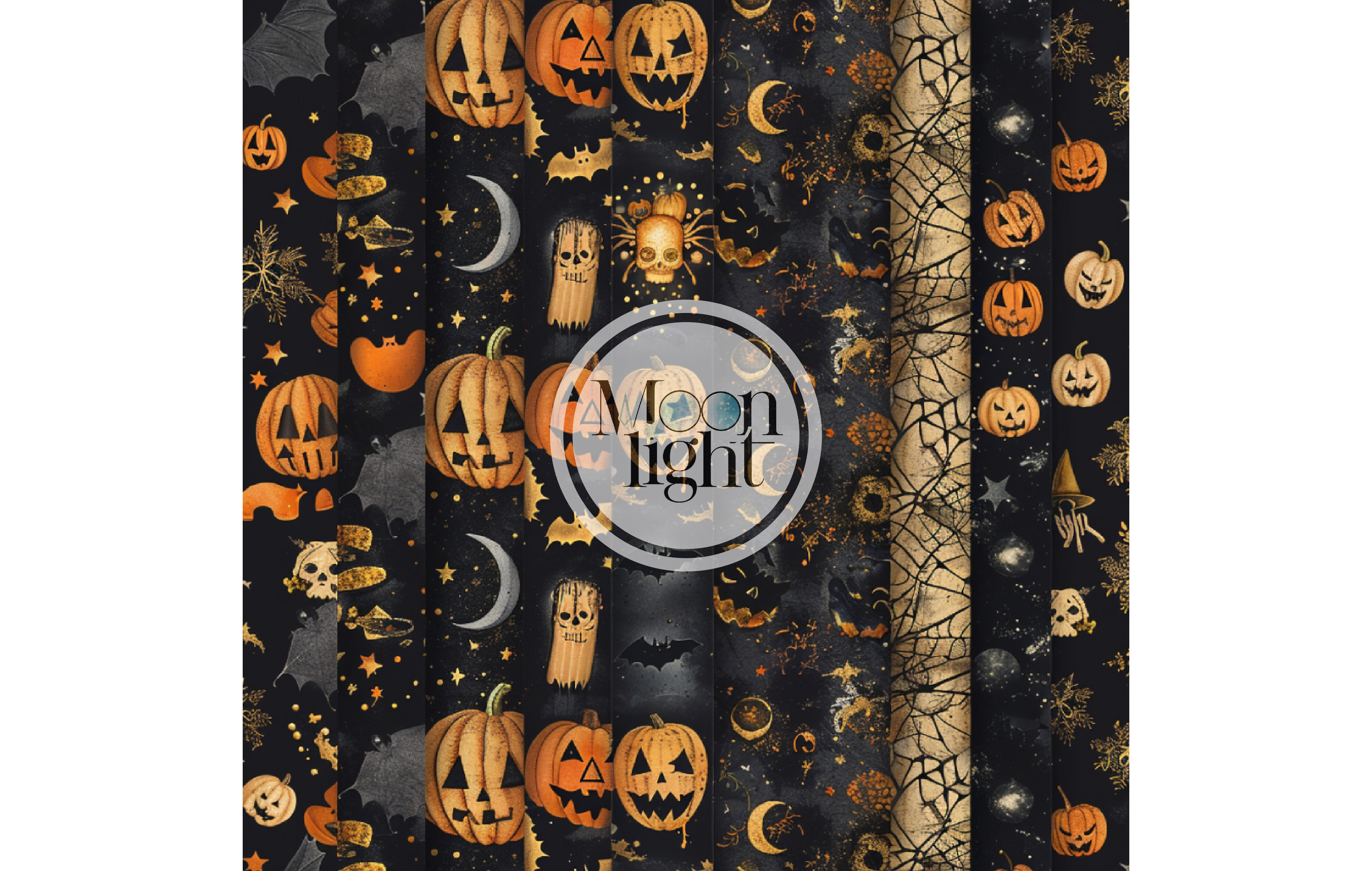 Seamless Halloween Digital Paper Pack 28 Graphic by moonlight craft ...