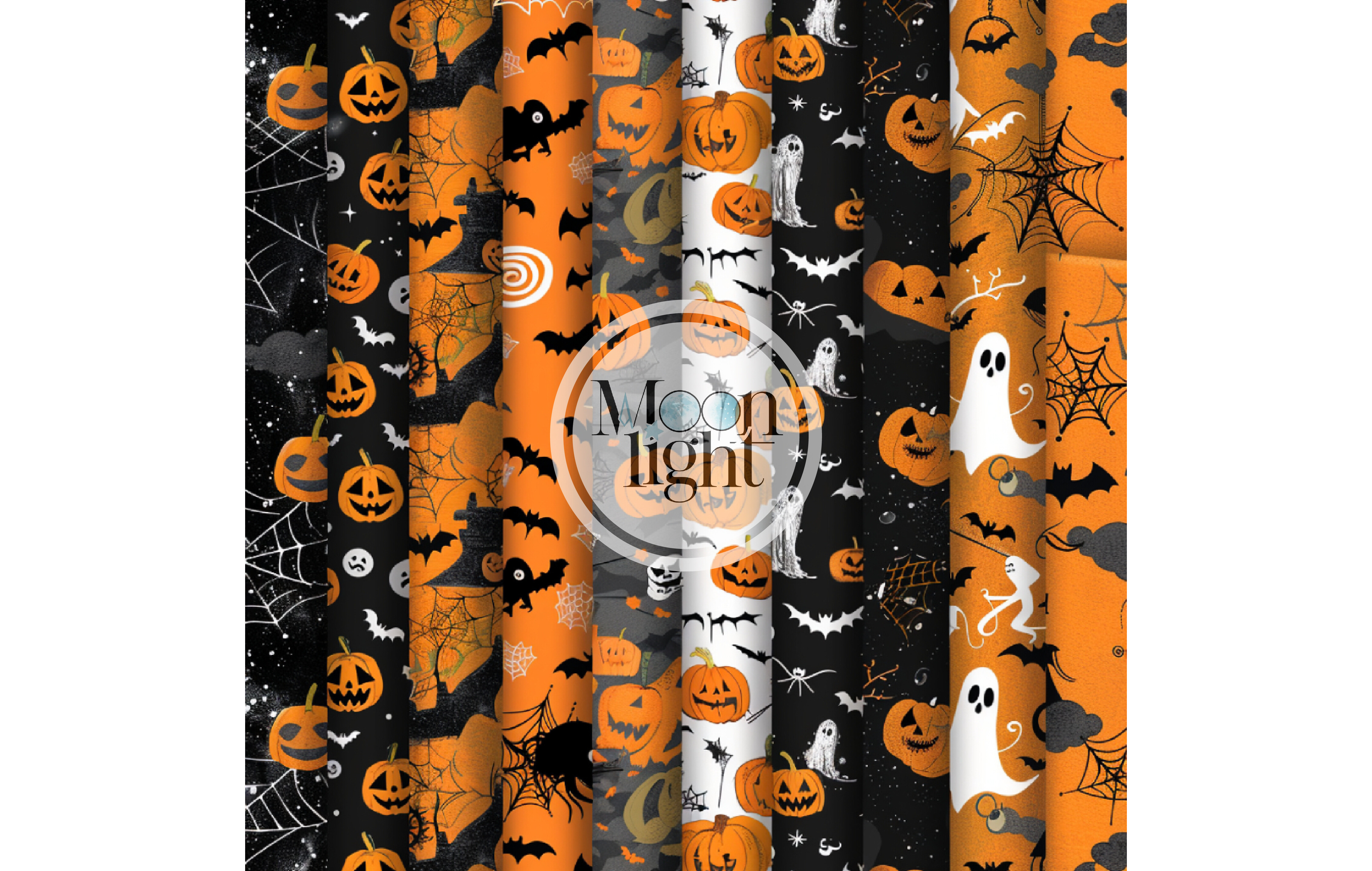 Seamless Halloween Digital Paper Pack 35 Graphic by moonlight craft ...