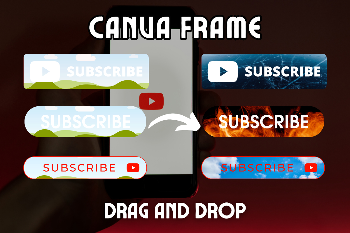 Subscribe Button Canva Frame