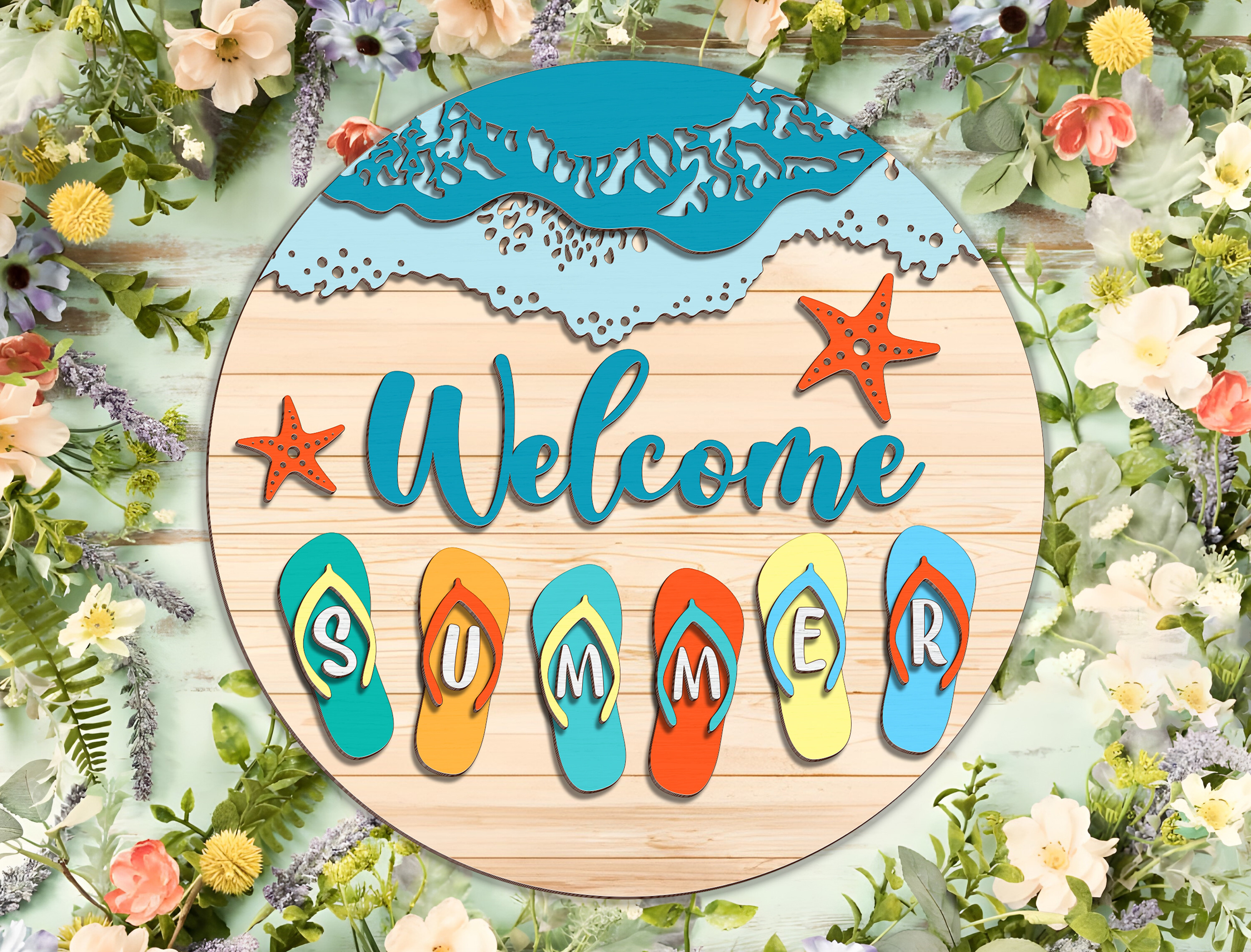 Welcome Summer Wood Sign -  Break Jhon