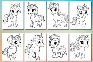 250 Cute Unicorn Coloring Pages for Kids Graphic by FuN ArT · Creative ...