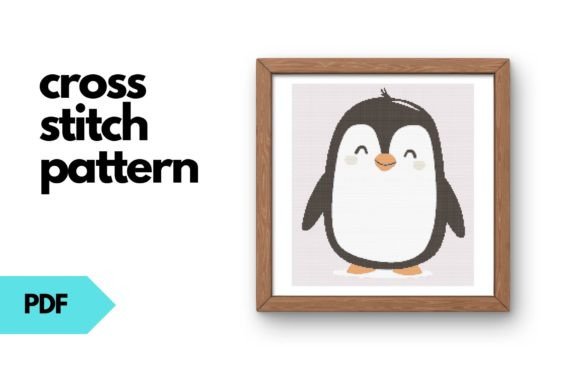 Adorable Penguin Cross Stitch Pattern