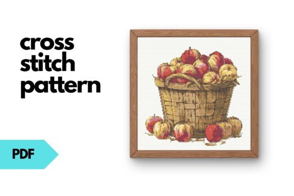 Apple Harvest Cross Stitch Pattern