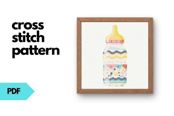 Baby Bottle Cross Stitch Pattern