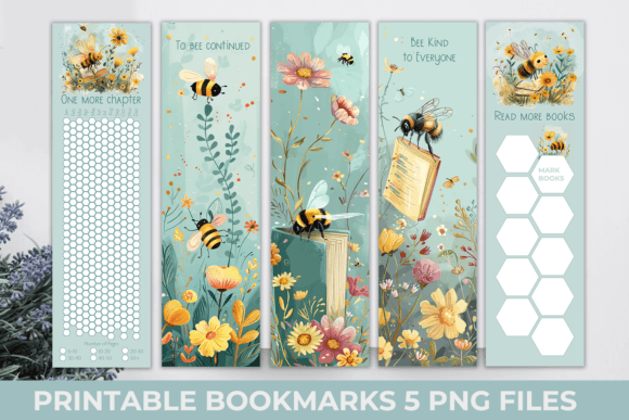 Bee Bookmarks, Books Tracker Bookmark