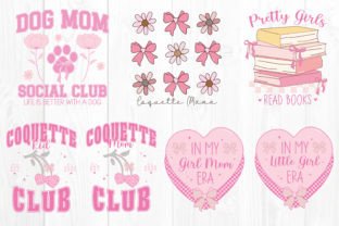Coquette Mama Mini Svg Png Bundle Pink Graphic by Svg Box · Creative ...