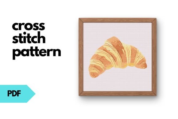 Croissant Cross Stitch Pattern