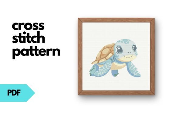 Cute Turtle Cross Stitch Pattern